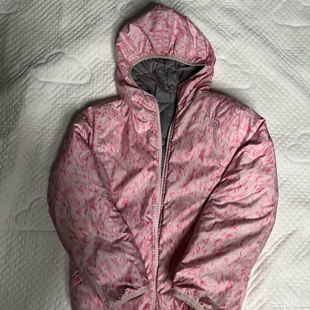 Used reversible north face jacket for a girl
